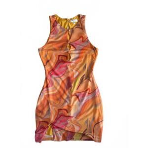 Sunset Swirl Mini Dress